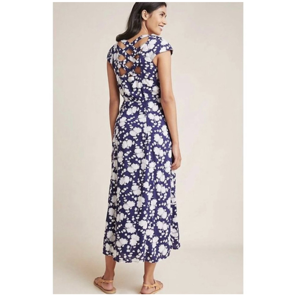 MAEVE Tate Motif Floral Midi Dress - Picture 2 of 9